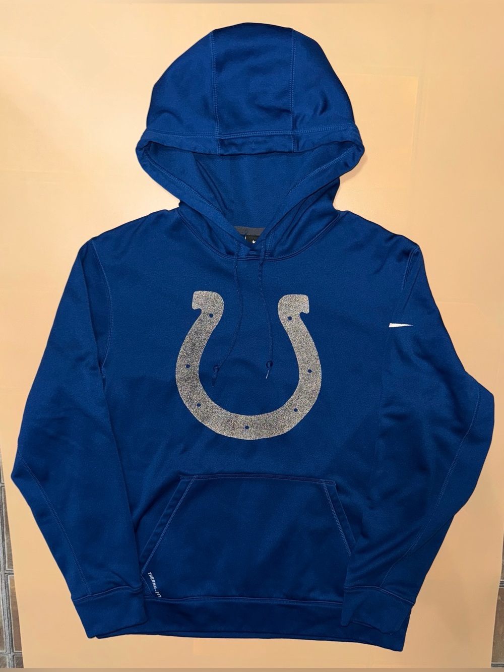 Nike Indianapolis Colts Therma-Fit Hoodie Men’s Medium Blue NFL Pullover